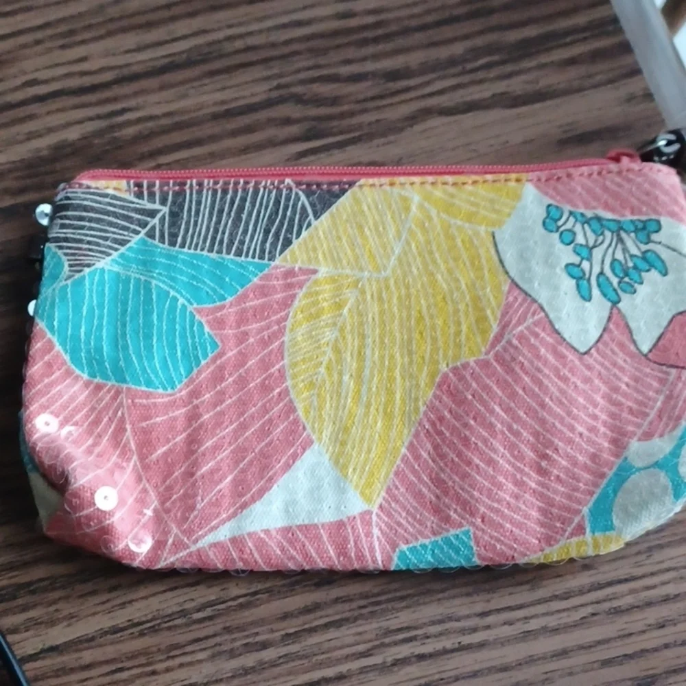 Nine West sequin makeup bag